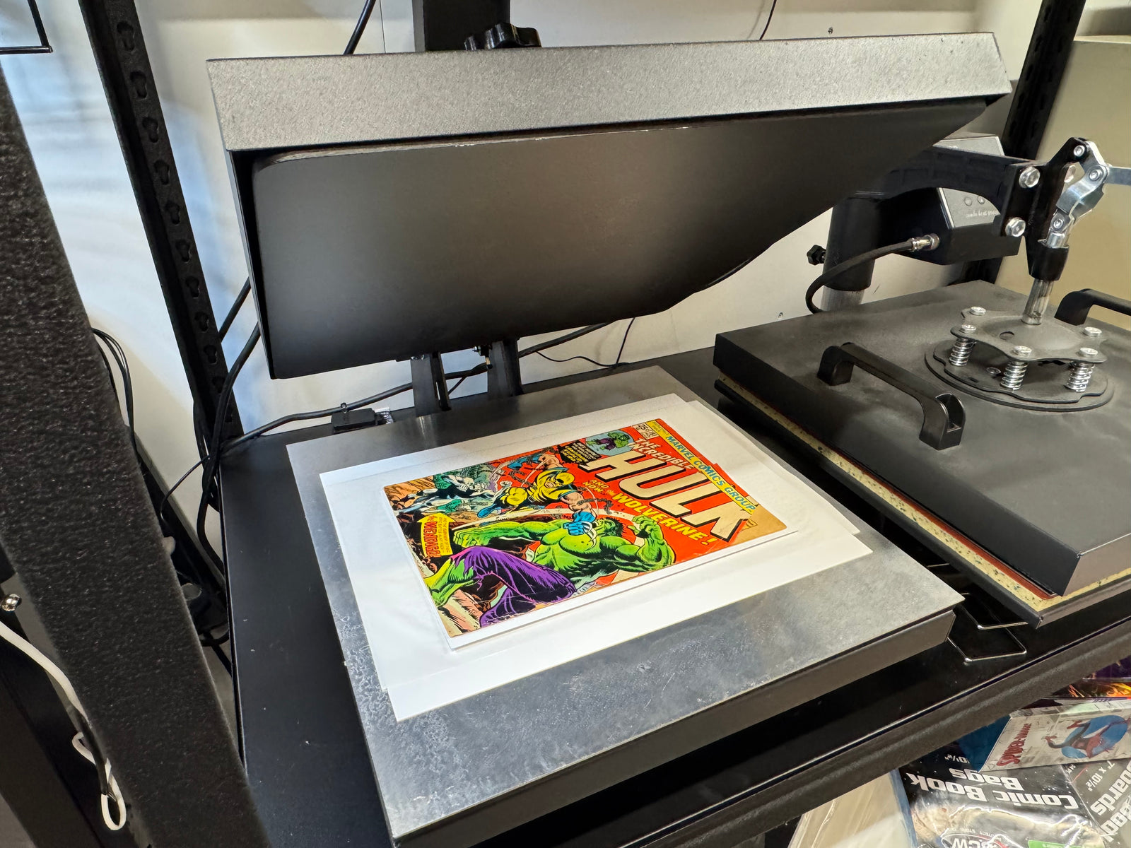 Comic book pressing service to remove bends and improve comic condition at 8-Bit Legends Video Games in Jonesboro Arkansas